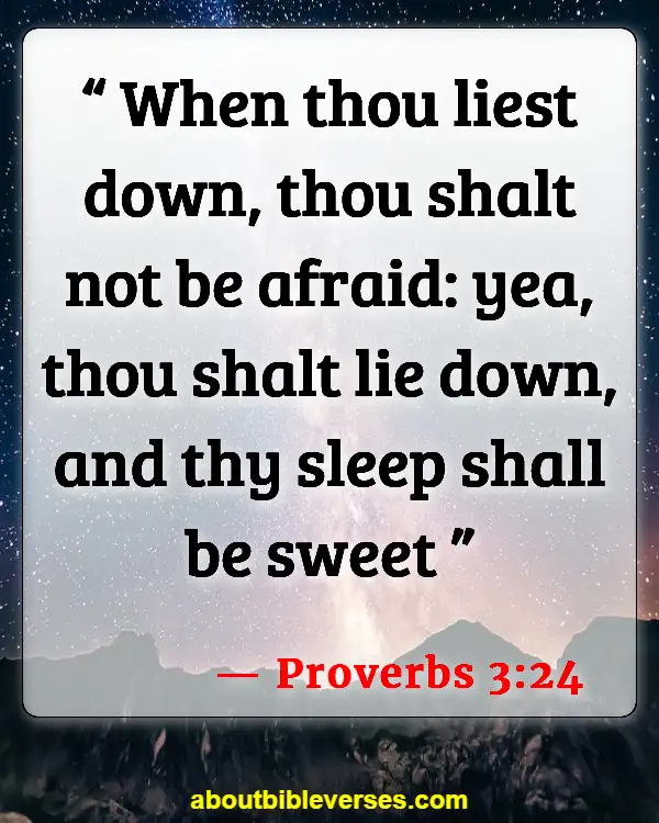 Bible Verses About Sleeping Well (Proverbs 3:24)