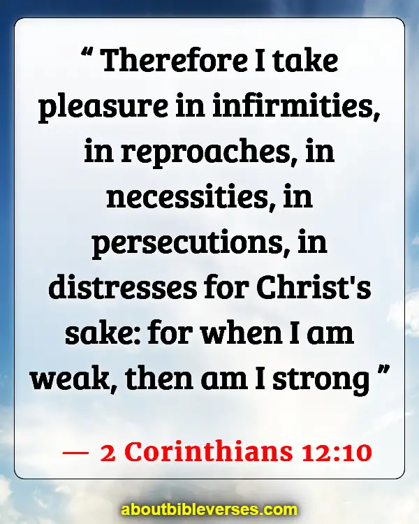 Bible Verses About Strength In Hard Times (2 Corinthians 12:10)