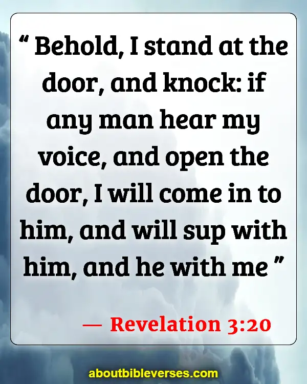 Bible Verses God Does Not Force Himself On Anyone (Revelation 3:20)