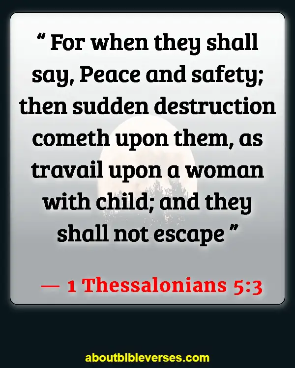 Bible Verses About Unbelievers Going To Hell (1 Thessalonians 5:3)