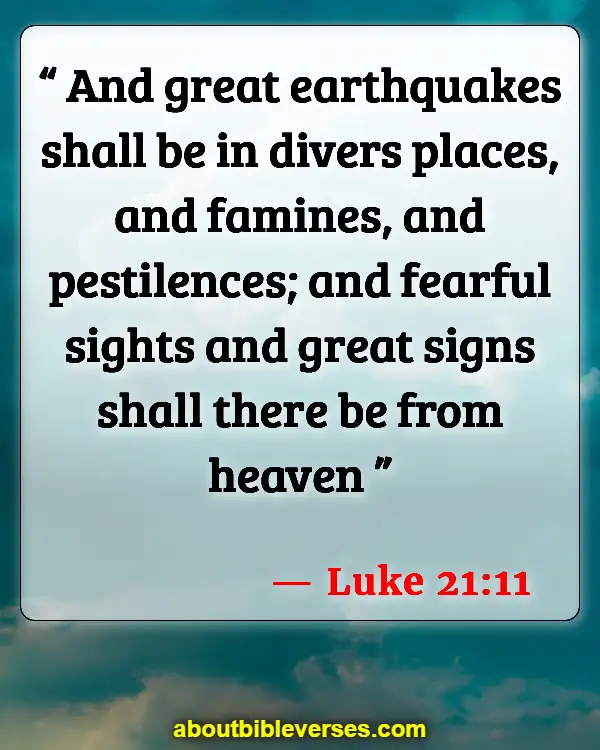Bible Verses About Warning Before Destruction (Luke 21:11)
