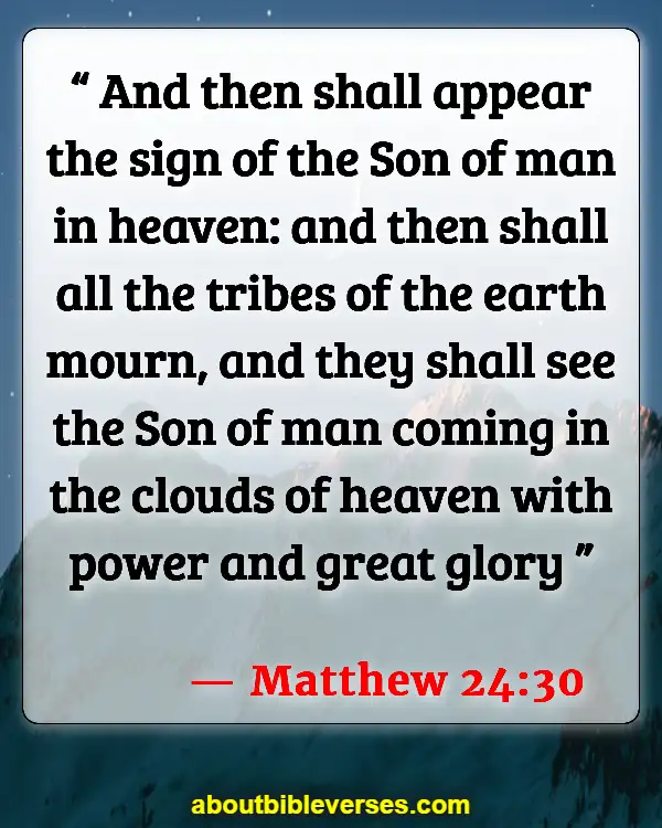 Bible Verses About Warning Before Destruction (Matthew 24:30)