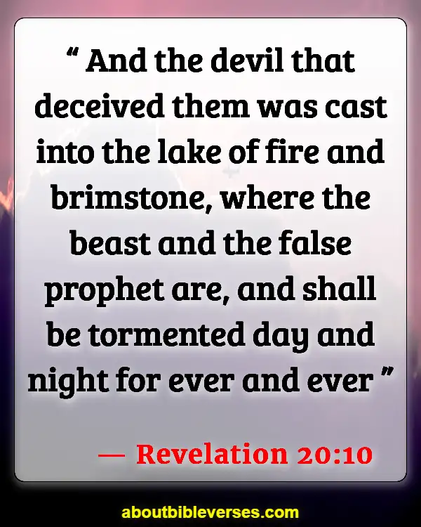 Bible Verses About Warning Of False Prophets (Revelation 20:10)