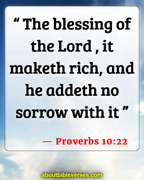 Bible Verses About Success And Prosperity (Proverbs 10:22)