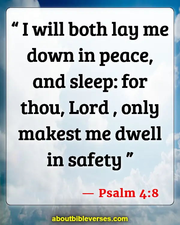 Bible Verses About Sleeping Well (Psalm 4:8)