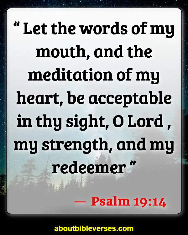 Bible Verses About Cursing (Psalm 19:14)