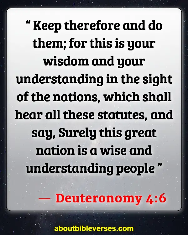 Bible Verses About Discernment (Deuteronomy 4:6)