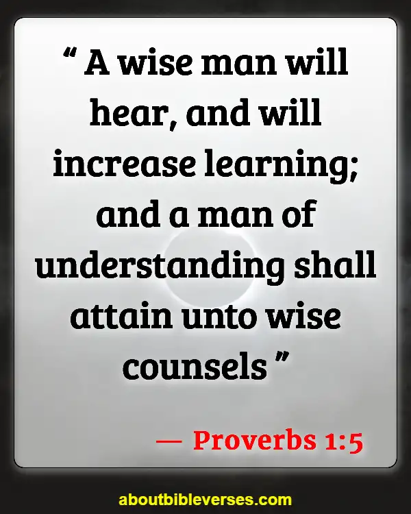 Bible Verses About Discernment (Proverbs 1:5)