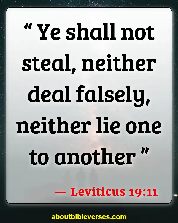 Consequences Of Dishonesty In The Bible (Leviticus 19:11)