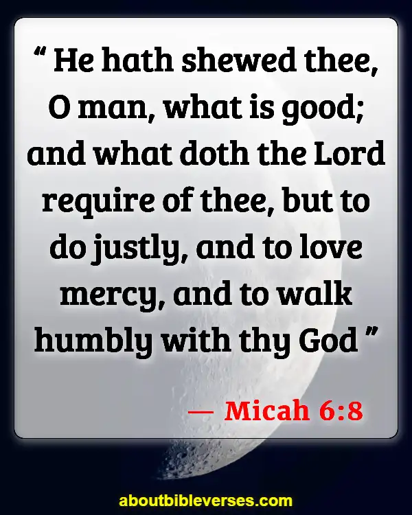 Bible Verses For Commitment To Serve God (Micah 6:8)