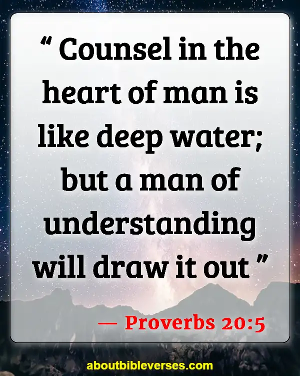 Bible Verses About Self-Awareness (Proverbs 20:5)