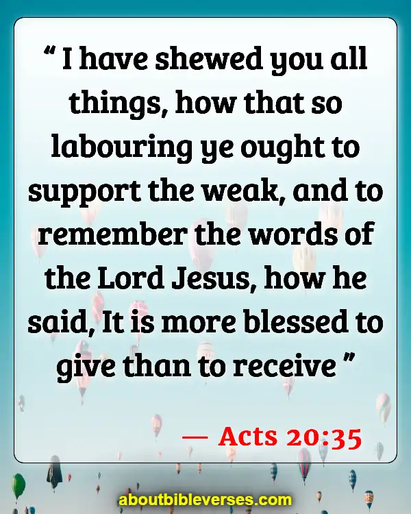 Bible Verses For Money Problems (Acts 20:35)