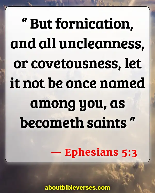 Bible Verses For Masturbation (Ephesians 5:3)