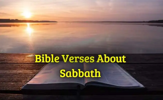 Bible Verses About Sabbath