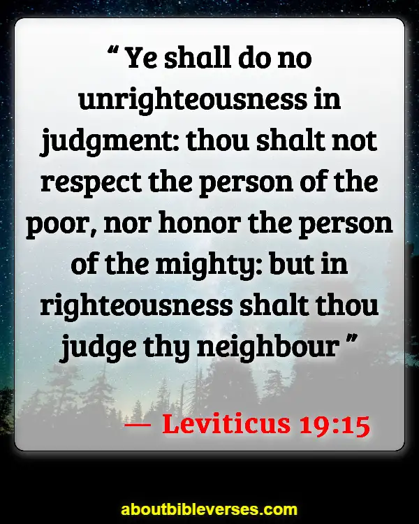 Bible Verses About Standing Up Against Injustice (Leviticus 19:15)