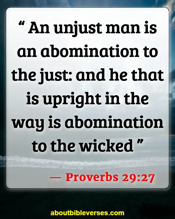 Bible Verses About Standing Up Against Injustice (Proverbs 29:27)