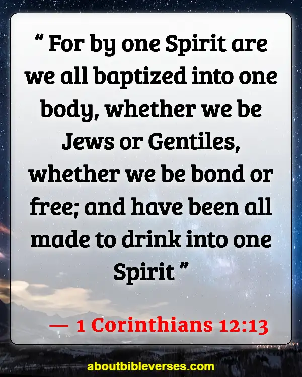 Bible Verses About The Sacrament Of Baptism (1 Corinthians 12:13)
