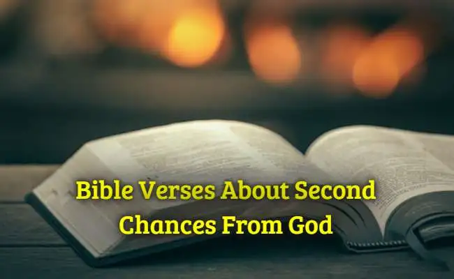 Bible Verses About Second Chances From God