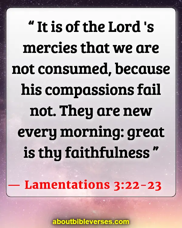 Bible Verses For Vulnerability (Lamentations 3:22-23)