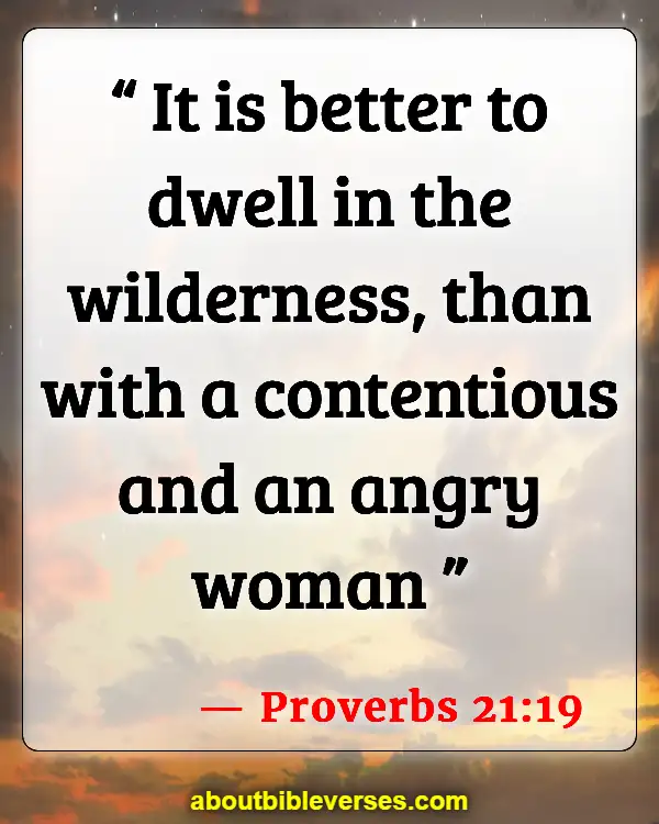 Bible Verses For A Wife That Disrespects Her Husband (Proverbs 21:19)