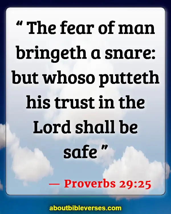 Bible Verses On Trusting God In The Midst Of Trials (Proverbs 29:25)