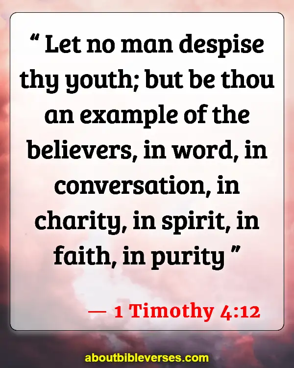 Inspirational Bible Verses Qualities Of A Good Leader (1 Timothy 4:12)