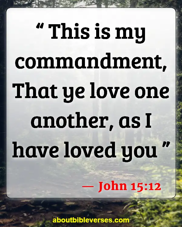 Bible Verses For Love Is Not Selfish (John 15:12)