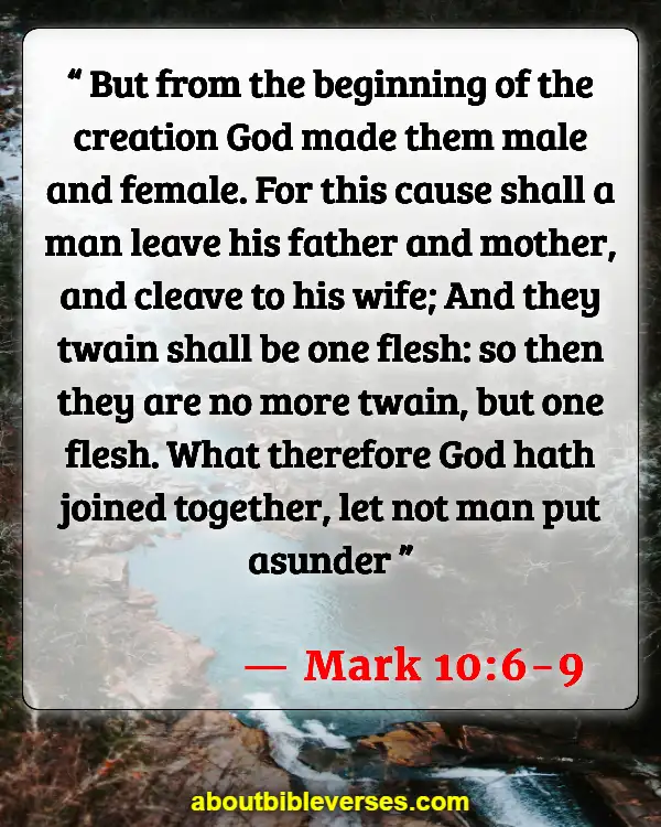 Bible Verses About Finding Your Soulmate (Mark 10:6-9)