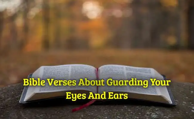 Bible Verses About Guarding Your Eyes And Ears