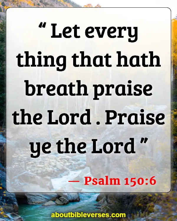 Bible Verse Serving God With Joy In Your Youth (Psalm 150:6)