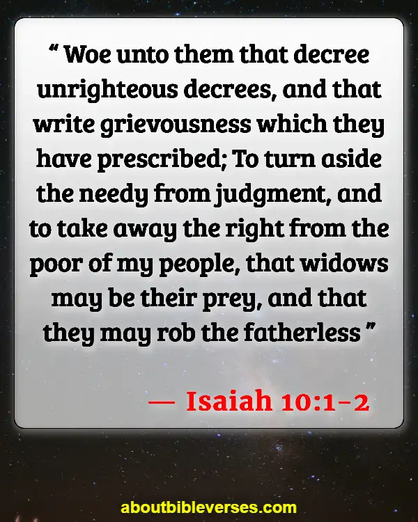 Bible Verses About Murdering The Innocent (Isaiah 10:1-2)