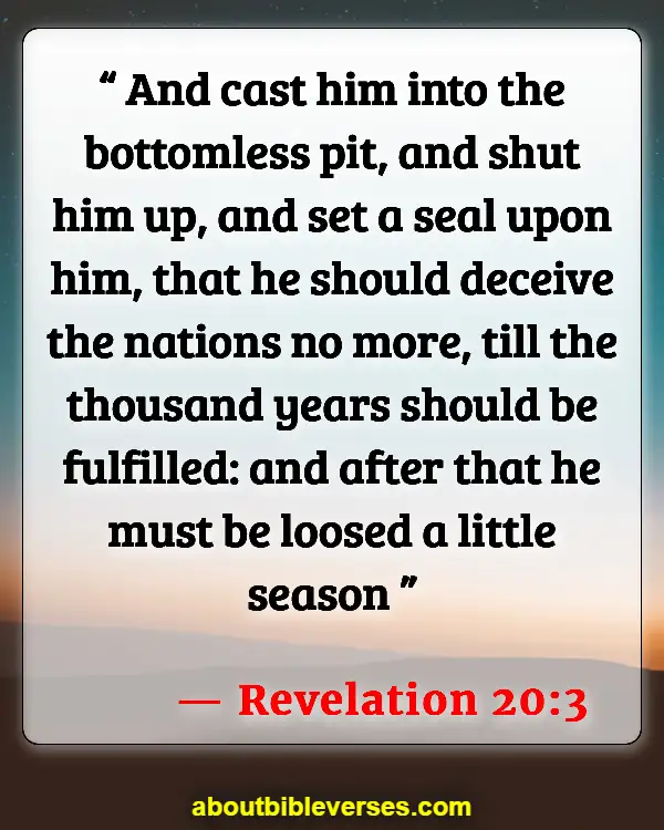Bible Verses About Satan Falling (Revelation 20:3)