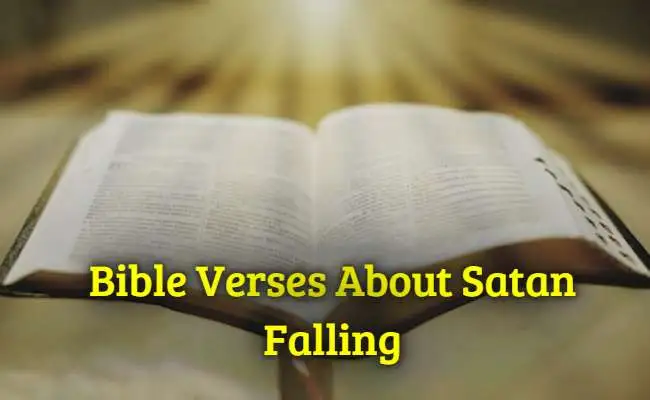 Bible Verses About Satan Falling