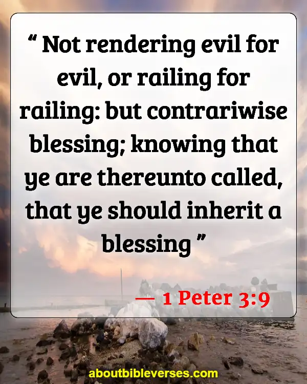 Bible Verses About Fighting Back (1 Peter 3:9)
