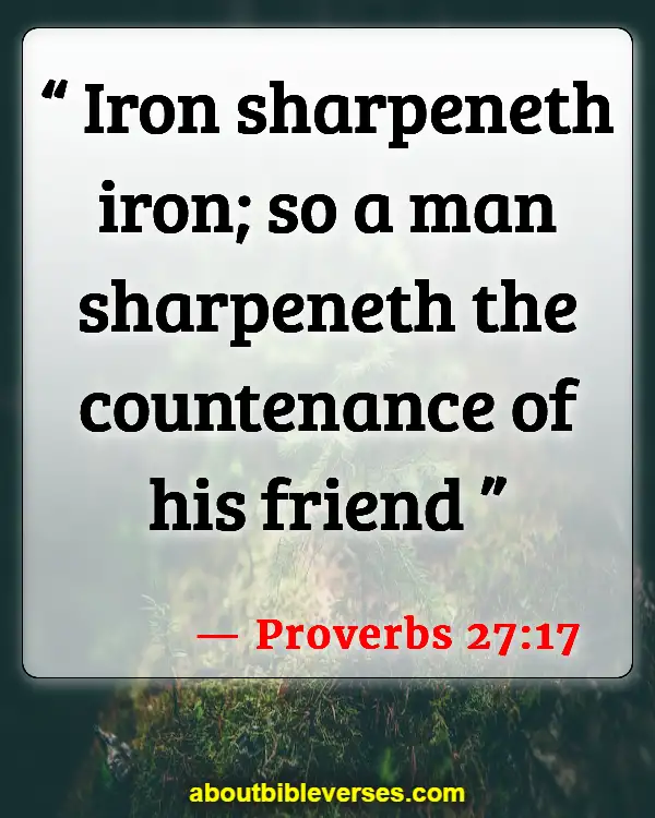 Bible Verses On Friendship (Proverbs 27:17)