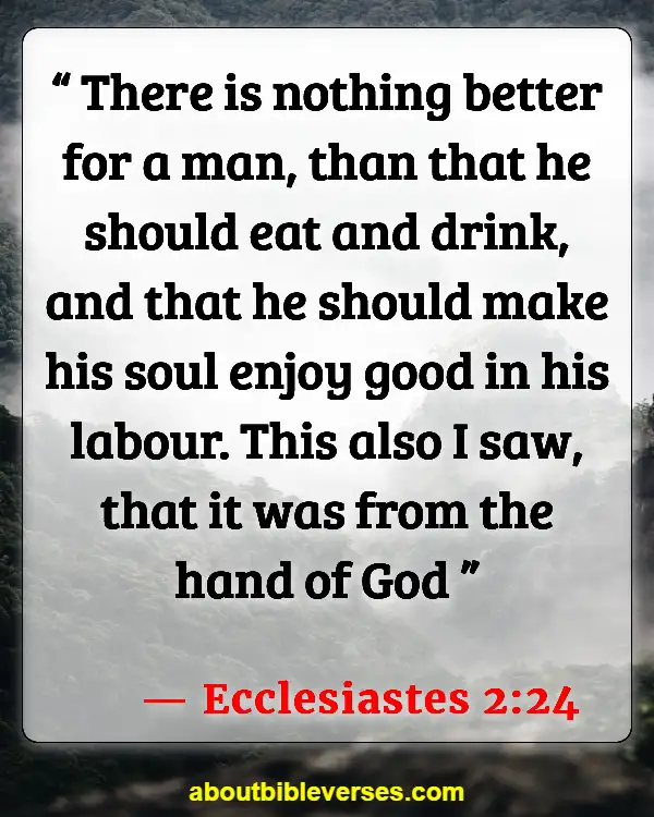 Bible Verses About Accomplishments (Ecclesiastes 2:24)