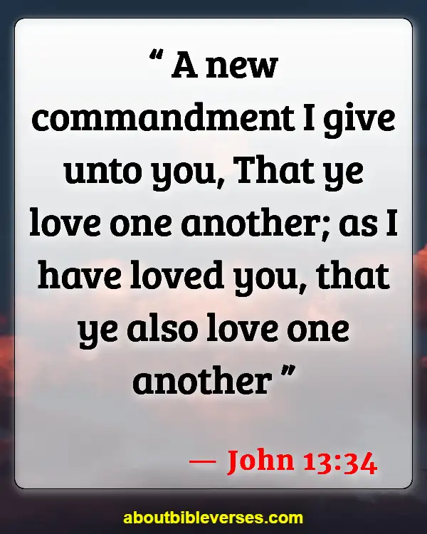 Bible Verses About Commitment To One Another (John 13:34)