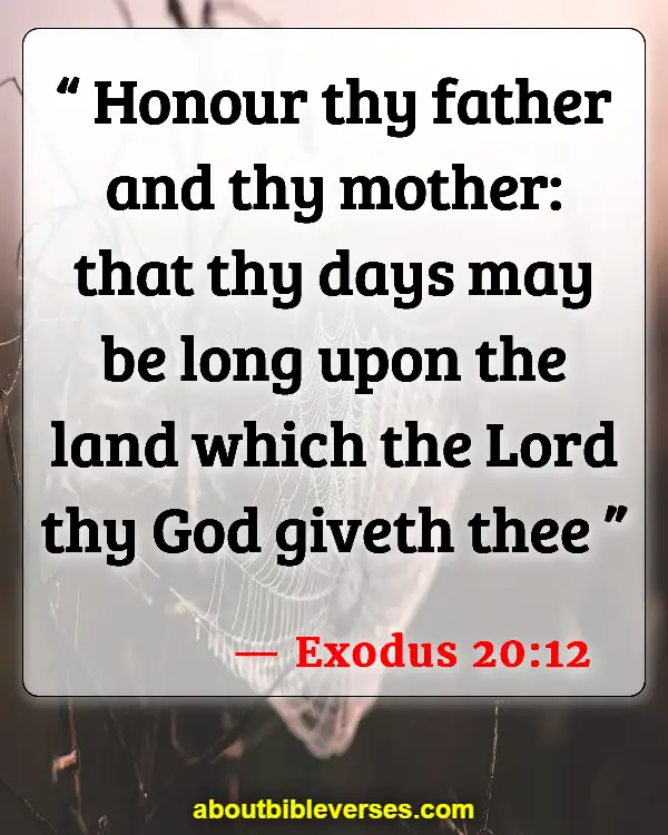 Bible Verses About Disrespect To Parents (Exodus 20:12)
