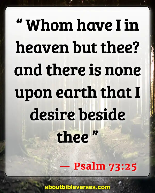 Bible Verses About Pursuing God (Psalm 73:25)