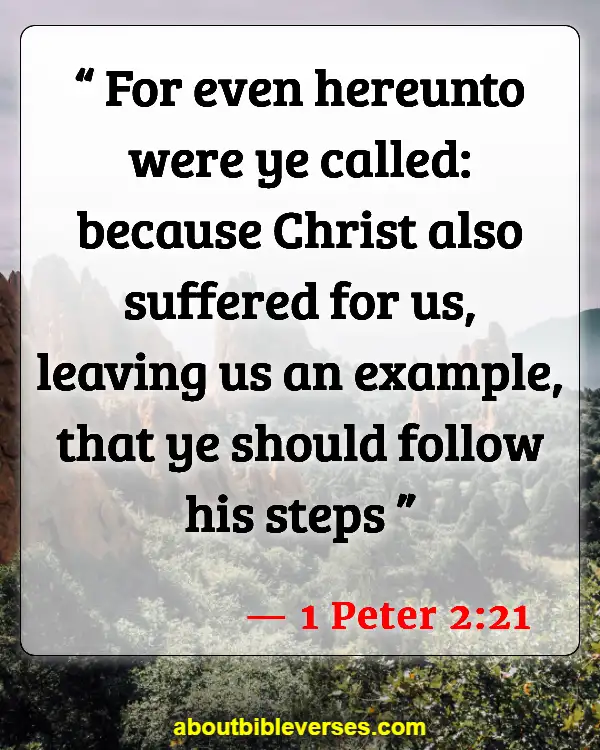 Bible Verses About The Cross (1 Peter 2:21)