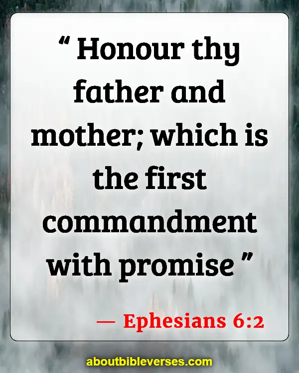 Bible Verses About Disrespecting Your Mother (Ephesians 6:2)