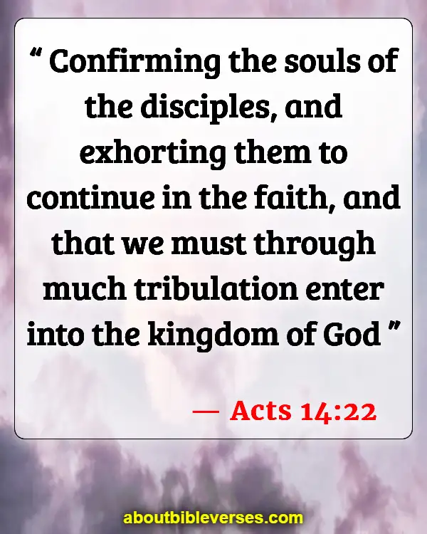 Bible Verses Faith Through Trials Hardships And Problems (Acts 14:22)