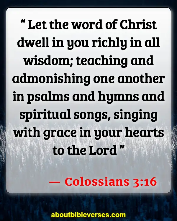 Bible Verses For Social Media Sharing (Colossians 3:16)