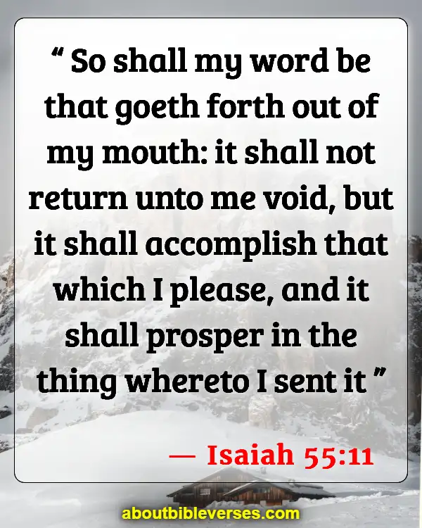 Bible Verses For Social Media Sharing (Isaiah 55:11)