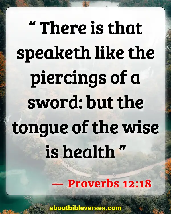 Bible Verses For Social Media Sharing (Proverbs 12:18)