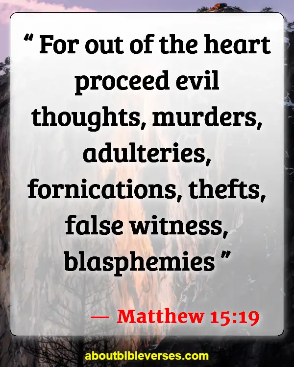 Bible Verse About Cheating In Marriage (Matthew 15:19)