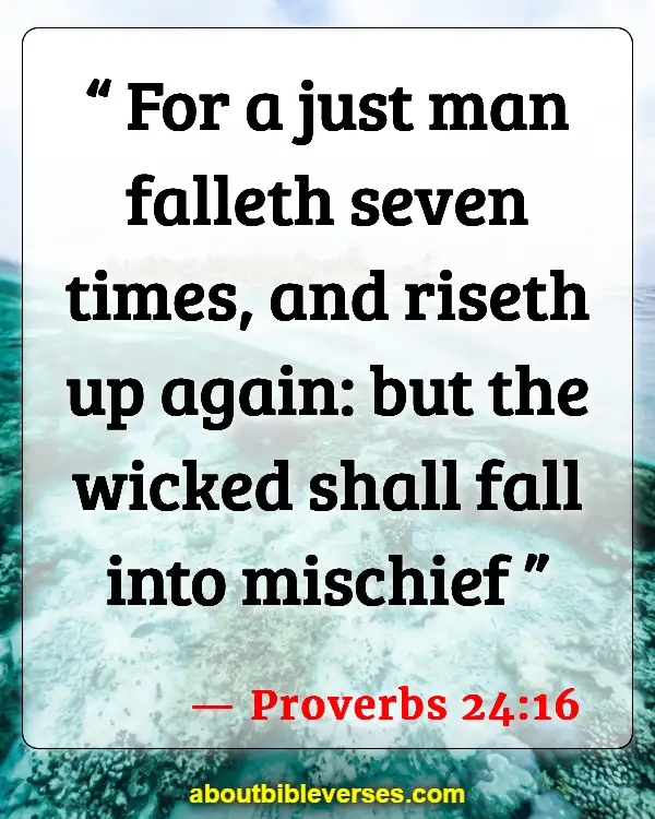 Bible Verses When You Feel Defeated (Proverbs 24:16)