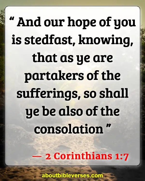 Bible Verses About Being Thankful For Trials (2 Corinthians 1:7)