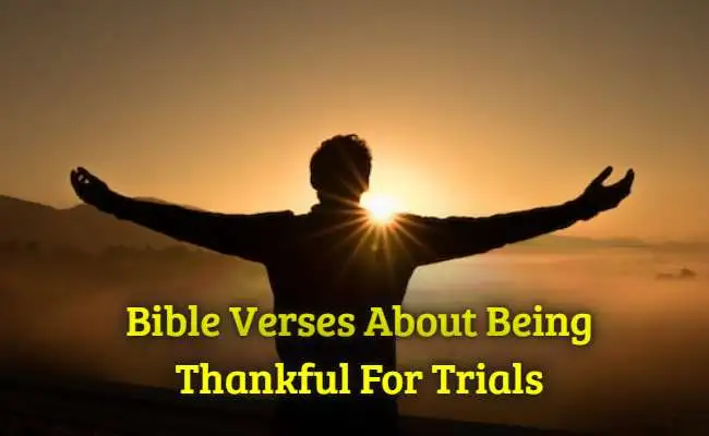 Bible Verses About Being Thankful For Trials