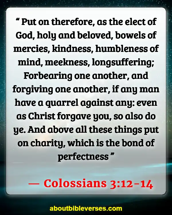 Bible Verses About Welcoming Visitors In Church (Colossians 3:12-14)